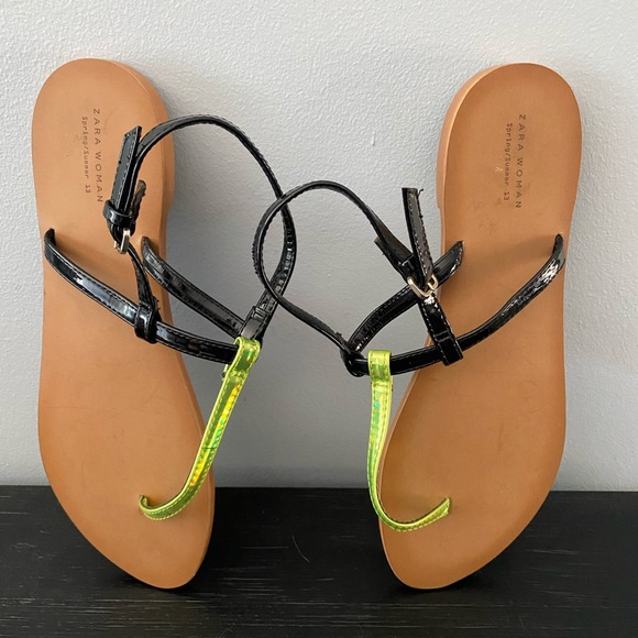 Zara | Shoes | Zara Thongs Sandals Like New Condition | Poshmark